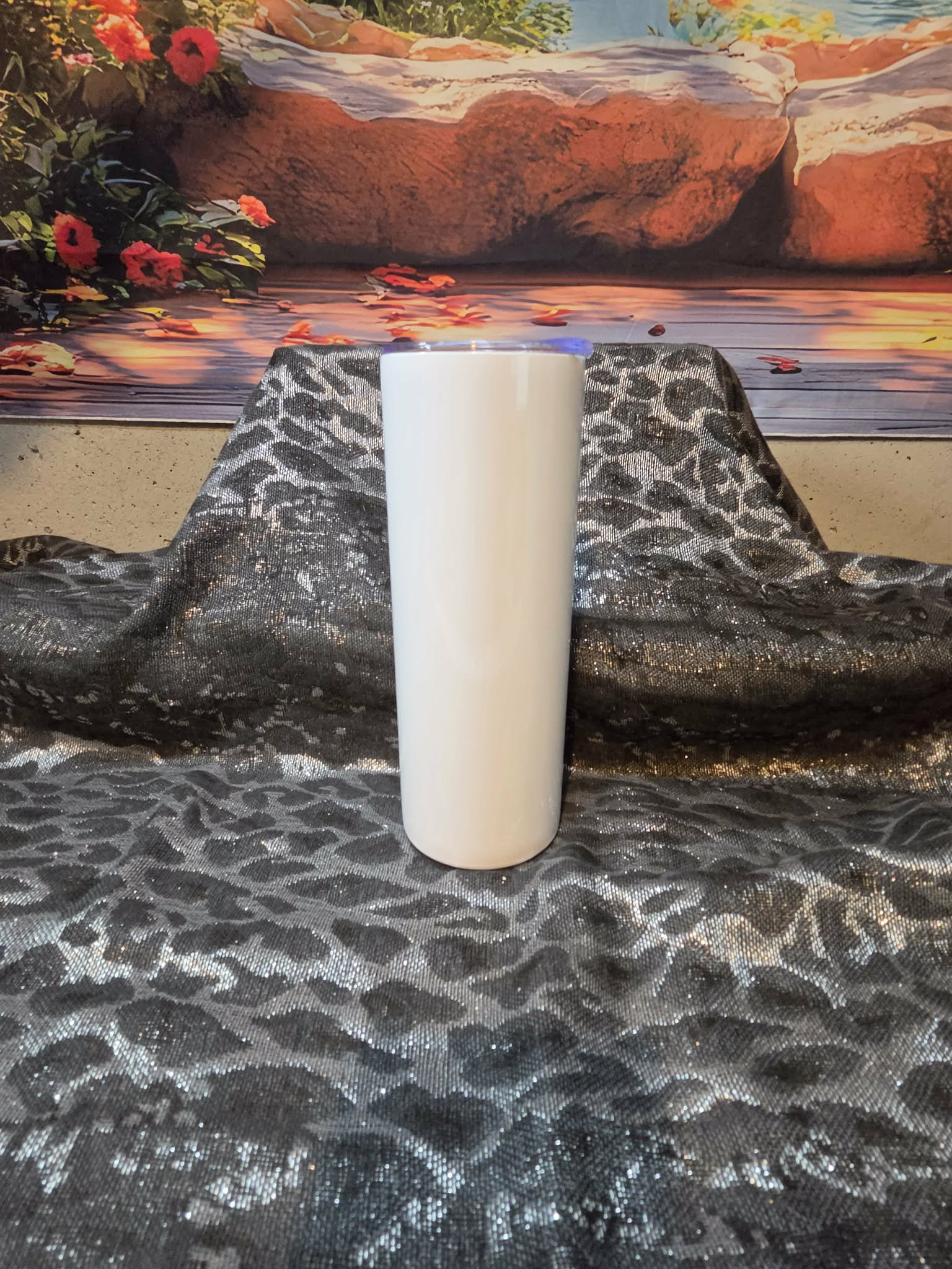 20 Oz Clear Top Straight Side Tumbler